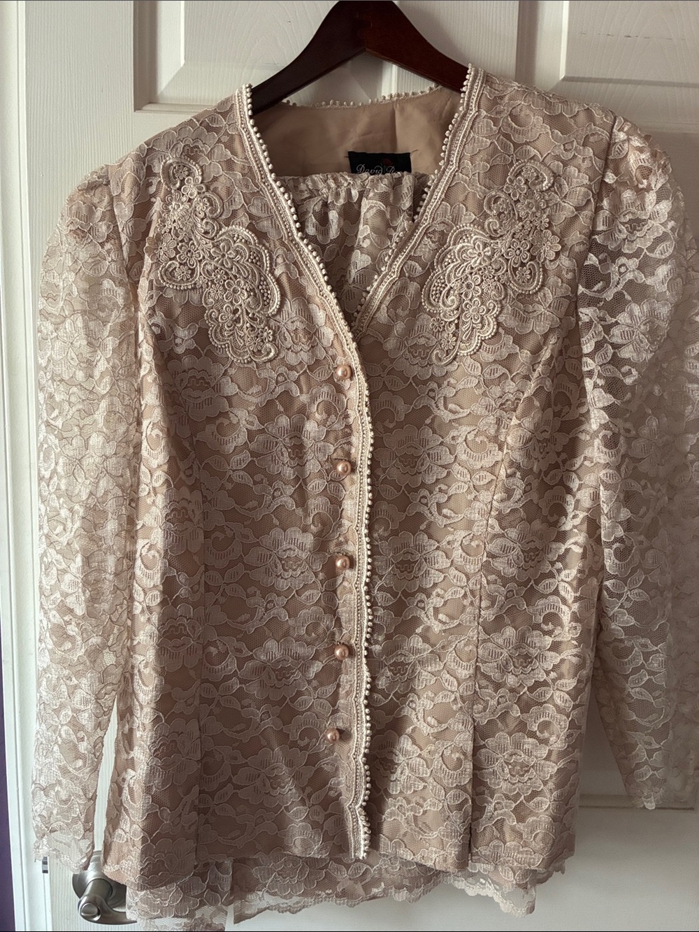 VTG DAVID ROSE LACE MOTB DRESS